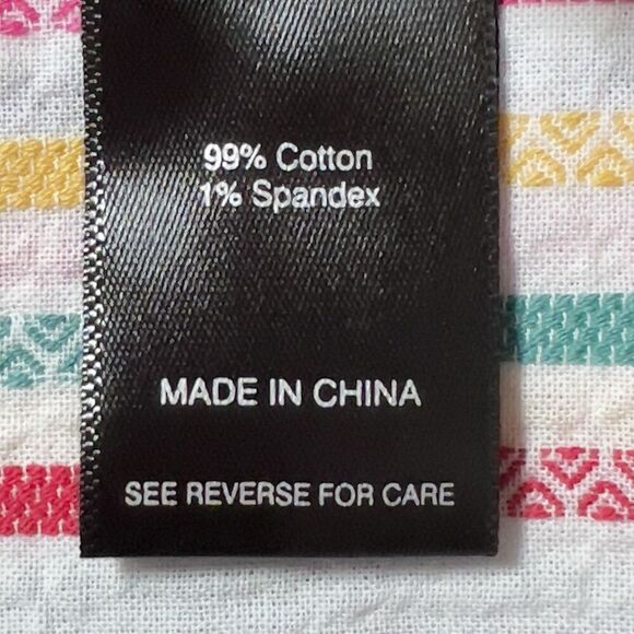 Ali Miles Button Front Tunic Shirt Sz 3X Rainbow Stripe 3/4 Sleeve Wire Collar - Picture 3 of 10